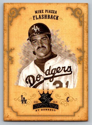 Donruss Diamond Kings 2004 blanco y negro Mike Piazza 157 Foto 1 de 2