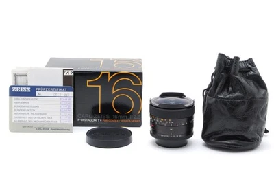 [Almost Unused] Contax Carl Zeiss F-Distagon T* 16mm f2.8 AEG Fisheye Lens JAPAN - Image 1 of 4