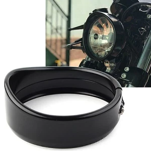 5.75" Headlight Decorate Trim Ring Visor Fit Harley Dyna Street Bob FXDB 1994-20 - Picture 1 of 8
