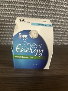 L’eggs Sheer Energy Strumpfhose Off White 65604 Medium Stützbein Größe Q Large - Bild 1 von 6