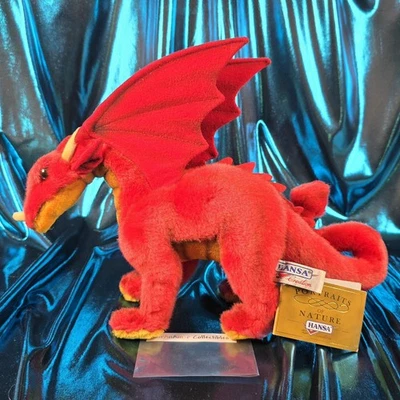 HANSA ROJO MINI GRAN DRAGÓN REALISTA PELUCHE PELUCHE PELUCHE PELUCHE 30 cm Foto 1 de 4