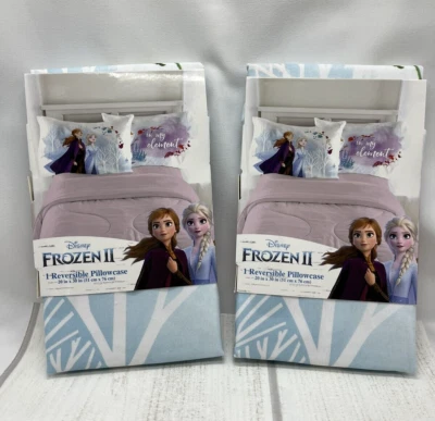 Disney - Funda de Almohada Estándar Reversible Frozen II Elsa y Anna - Juego de 2 Foto 1 de 3
