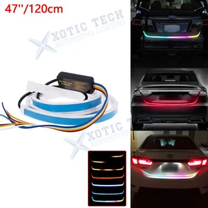 RGB Flowing Rear Tailgate LED Backup Turn Signal Strip Light for Dodge Charger - Picture 1 of 12