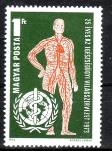 HUNGARY - 1973. 25th Anniversary of World Health Organisation - MNH - Picture 1 of 1