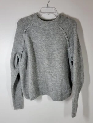 Suéter feminino Free People cinza mistura de lã tamanho grande tamanho XS - Imagem 1 de 4