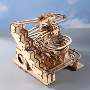 Mechanica Marble Run Trackball Model Construction Kit 3D Puzzle Wooden Set - Picture 1 of 10