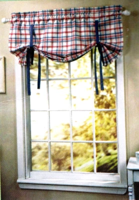 Cenefa de amarre a cuadros Waverly Cottage Collection Hillside 45x45 pulgadas NUEVA Foto 1 de 3