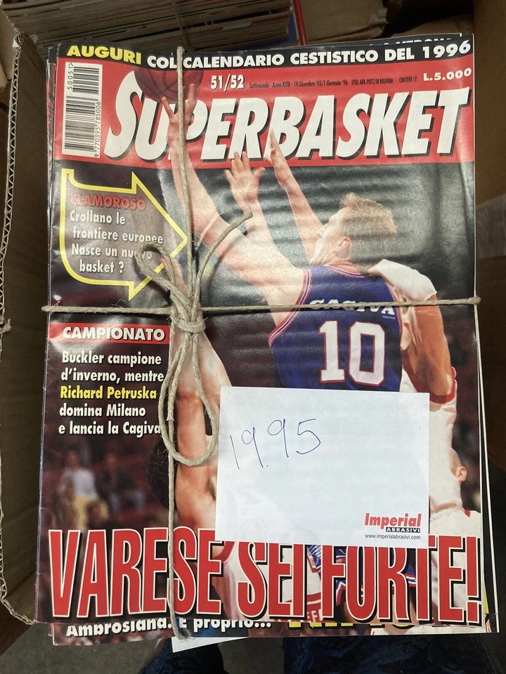 RIVISTA SUPERBASKET ANNATA COMPLETA 1995 RARO!! - Immagine 1 di 1