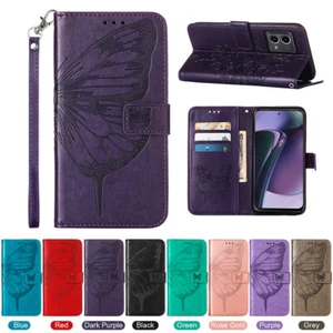 Für Motorola Moto G Play 2024 5G Power Stoßfeste Brieftasche Leder Handy Hülle - Bild 1 von 9