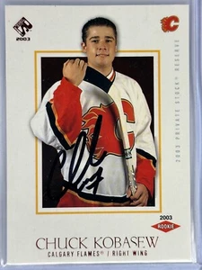 2003 Reserv Private Stock Chuck Kobasew RC 41/50 Autograph Flames - Bild 1 von 2