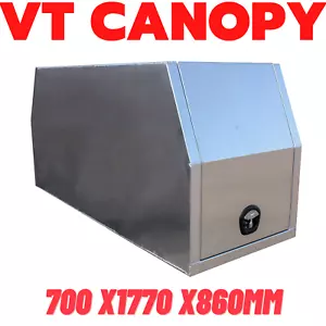 Aluminium Canopy toolbox 700x1770x860mm Smoth Flat plate UTE TRUCK 4WD Workmate - Picture 1 of 12