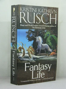 1st, signed by author, Fantasy Life by Kristine Kathryn Rusch (2003,PBO) - Picture 1 of 3