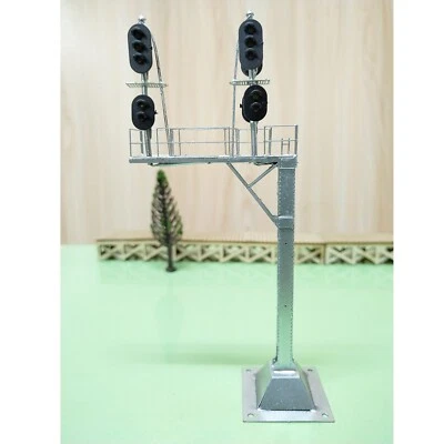 1 x HO scale cantilever block signal tower metal 6 heads 2 directions #CB32 - Image 1 of 4