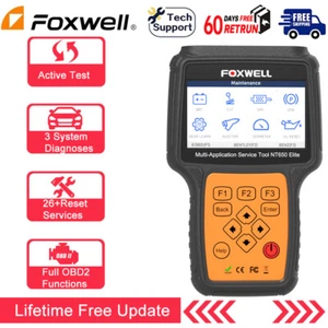 Foxwell NT650 Elite Bidirectional OBD2 Scanner Diagnostic Tool Services Reset - Picture 1 of 12