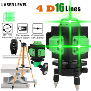 16-liniowy poziom laserowy poziomica 360° laser krzyżowy samopoziomujący + statyw - Zdjęcie 1 z 12