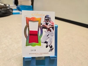 DEVONTA FREEMAN 2018 PANINI FLAWLESS JUMBO PATCH 2-COLOR FALCONS #/20 - Picture 1 of 2