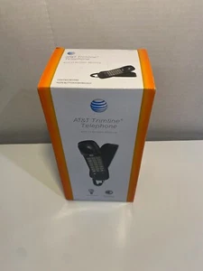 NEW AT&T 210 Trimline Black Wall Push Button Phone Sealed - Imagen 1 de 6