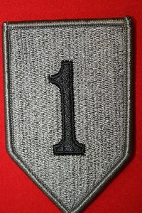 PARCHE DE TELA DE INSIGNIA GENUINO ACU AFGANISTÁN HECHO EN EE. UU. DE 1A DIVISIÓN DE INFANTERÍA - Imagen 1 de 1