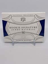 National Treasures Patrick Mazeika RC Signature Material Booklet Auto 97/99 (584