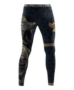 Raven Fightwear Herren Ulfhedinn BJJ MMA Spats schwarz - Bild 1 von 3