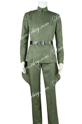 Star Wars Cosplay Imperial Stormtrooper Officer Admiral Costume Green Uniform - Photo 1/4