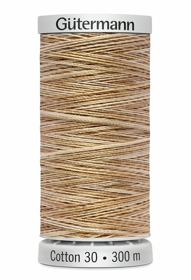 Gutermann Cotton 30, Colour 4040 VARIEGATED BEIGE, 300m Embroidery, Quilti - Image 1 of 1