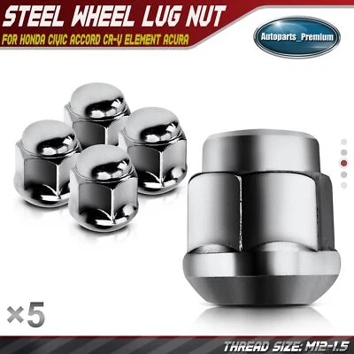 5x Tuerca de rueda delantera/trasera Bellon M12-1.50 para Honda Civic CR-V Accord Acura Foto 1 de 4