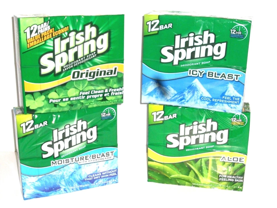 Irish Spring Soap Original , Aloe , Icy Blast , Moisture Blast * SPECIAL PRICE - Image 1 of 2