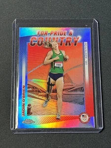 2024 Topps Chrom Olympics JAIDEN O'BRIEN für Pride & Country Refraktor #PC19 - Bild 1 von 2
