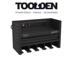 Sealey AP22SRBE Power Tool Storage Rack 560mm with Drawer & Power Strip - Picture 1 of 1