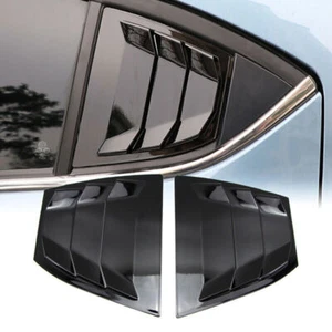 Matte Black Side Window Louver Vent Cover Trim For Mazda 3 Axela 2014-2018 2017 - Picture 1 of 6