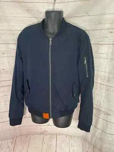 Original Bombers Fliegerjacke Herren Bomber Navy Reißverschluss vorne Gr. XL - Bild 1 von 8