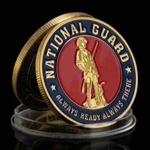 NATIONAL GUARD - ALWAYS READY ALWAYS THERE-Challenge Coin NEW Seller is a Vet - Picture 1 of 4