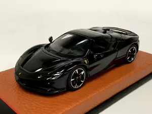 1/43 BBR Ferrari SF90 Spider Closed top Black Tan Leather Base BBRC249E. 36 pcs - Picture 1 of 7