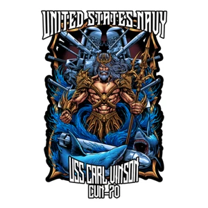 Decalcomania USS Carl Vinson CVN-70 guerra di superficie veterano servizio precedente spedizione USN 5" - Foto 1 di 1
