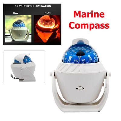 Pivoting Sea Marine Compass with Mount for Boat Caravan Truck Car Navigation New - image 1 of 4
