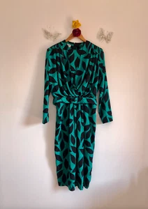 Pierre Cardin – Superbe robe longue vert émeraude - Imagen 1 de 18