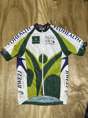 Maillot ciclismo tour de tuli hombre grande verde cremallera completa h7 Foto 1 de 4