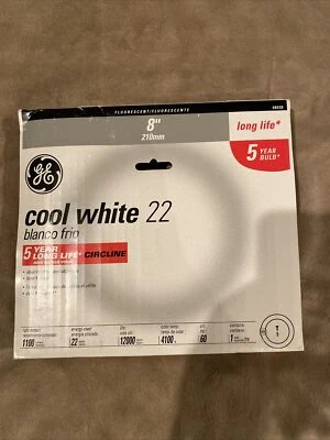 GE  22 watts T9  8 in. Cool White  Fluorescent Bulb  1100 lumens A-Line  1 pk - Image 1 of 3