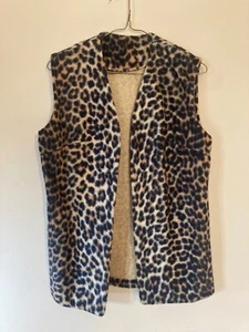 Chaleco sin mangas estampado animal de colección con botones Top sin marca - talla L - Imagen 1 de 4
