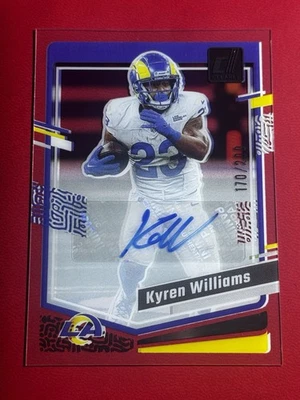 2023 Panini Clearly Donruss Kyren Williams Auto /200 Rams #30 - Image 1 of 2