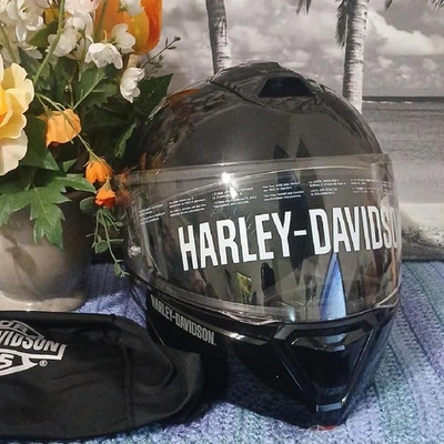 2021 HD-H31 Harley-Davidson Glossy Black Motorcycle Helmet Women's - Image 1 of 4