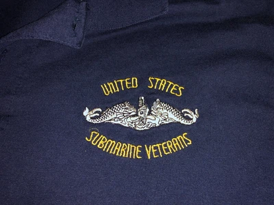 US Navy SUBMARINE VETERANS Polo Shirt  Large - Image 1 of 2