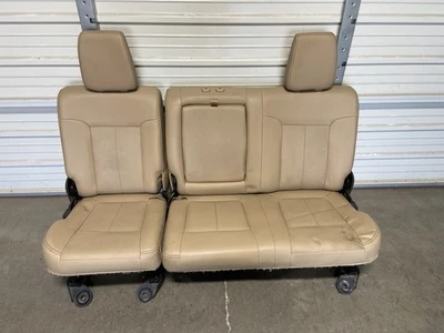 1999-2016 FORD F250 F350 F450 F550 SUPER DUTY REAR SEAT CAMEL TAN LEATHER - Image 1 of 4