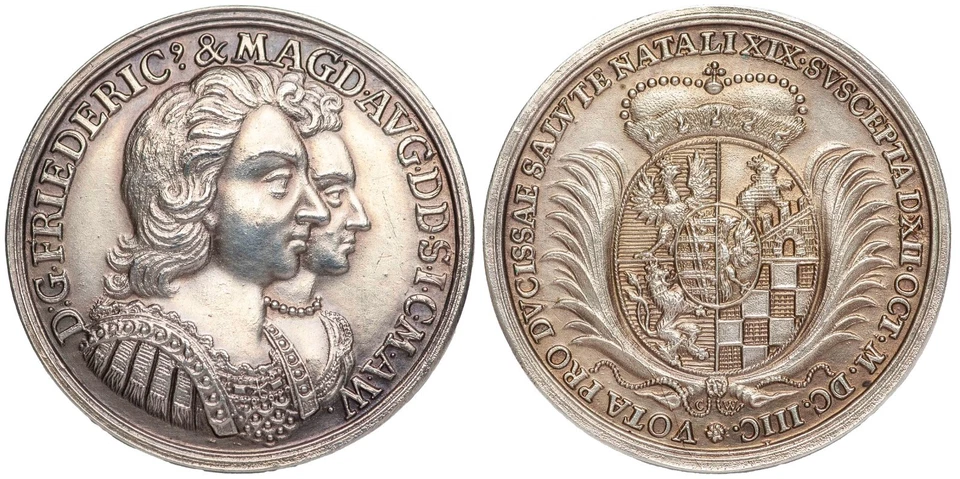 i-501081 German States Saxony Thaler 1691-1732. copie - Image 1 of 1