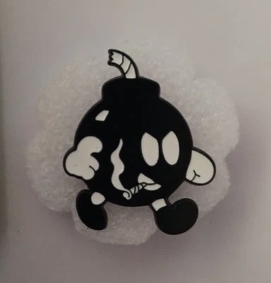 SMOKING BOMB-ENAMEL PIN-SHIP ALL THE PINS YOU BUY FOR $4.99-VISIT OUR STORE - Image 1 of 3