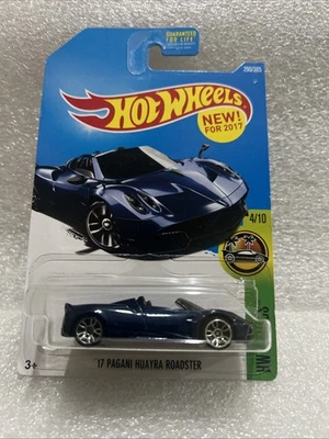 ¡Nuevo Hot Wheels '17 Pagani Huayra Roadster 2017! Escala 1/64 #E5 Foto 1 de 4