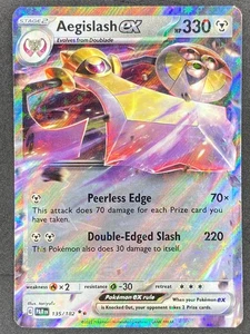 Pokémon Aegislash ex 135/182 PAR Paradox Rift NM - Picture 1 of 2