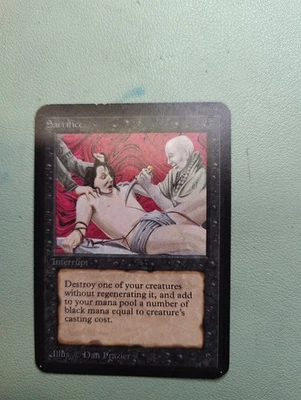 MTG Sacrifice Alpha Moderately Played - Image 1 of 4