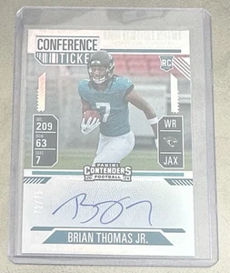 2024 Panini Contenders Brian Thomas Jr Rookie #103 Conference Ticket /75 RC Jags - Picture 1 of 2